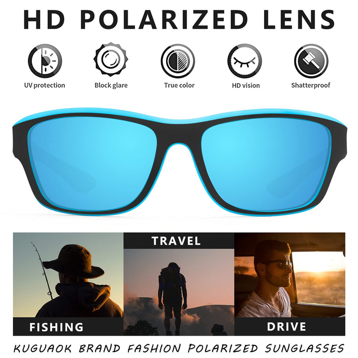 Unisex Outdoor Sunglasses - SolarGuard-Red-State of Style