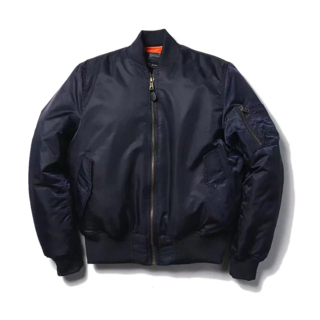 Unisex Premium Bomber Jacket with Zip - Alex-Dark Blue-XXS-State of Style
