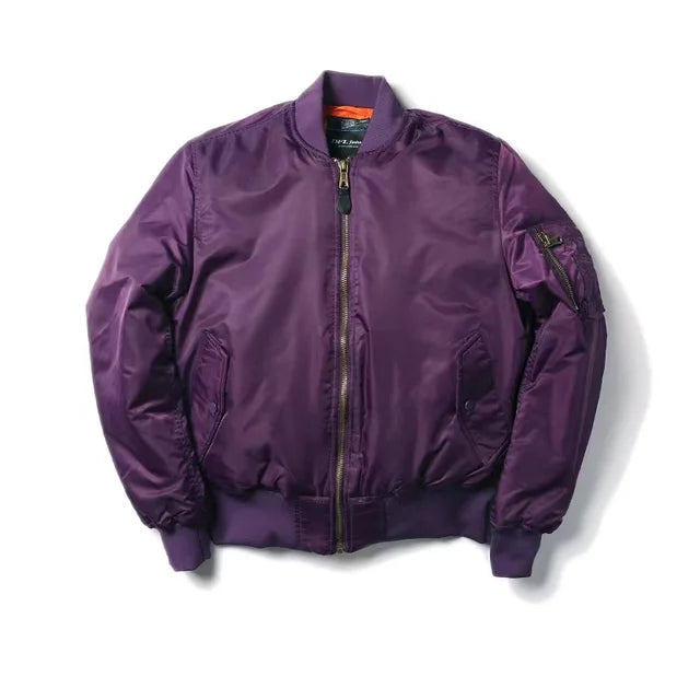 Unisex Premium Bomber Jacket with Zip - Alex-Purple-XXS-State of Style