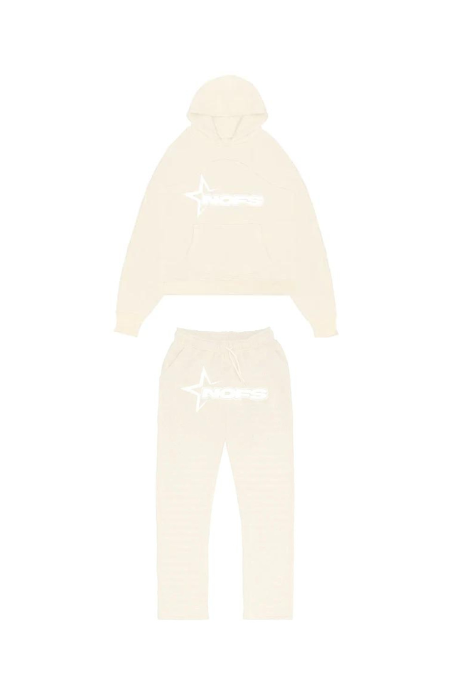 Unisex Tracksuit with Hoodie - Nova-Beige-S-State of Style