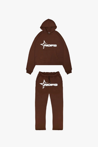 Unisex Tracksuit with Hoodie - Nova-Brown-S-State of Style