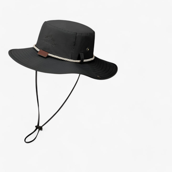Unisex UV Protection Waterproof Bucket Hat – Johnny-Black-55-60cm-State of Style