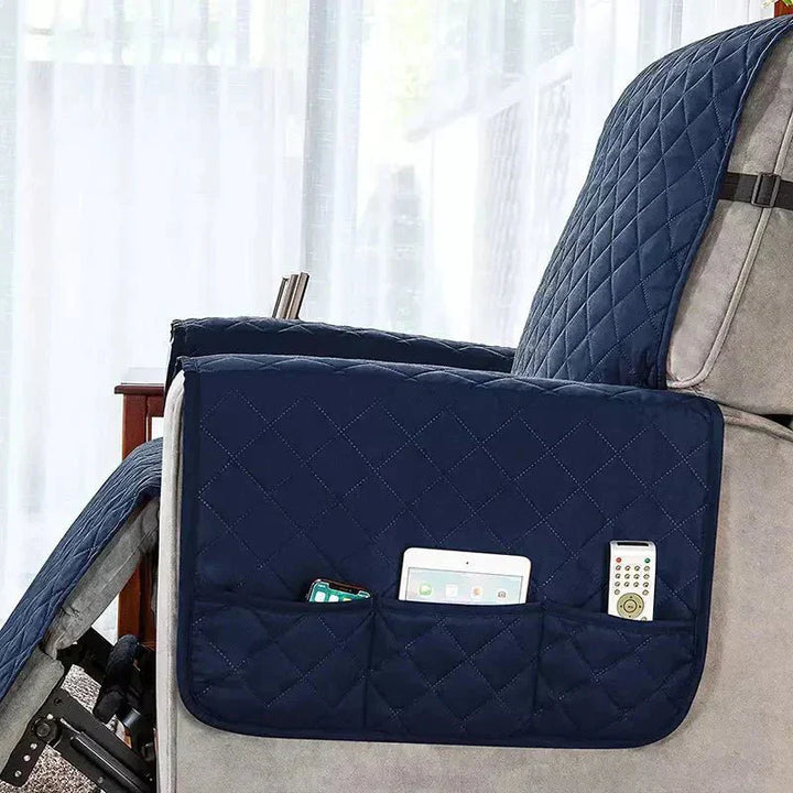 Universal Soft Armchair Cover - FlexCover-S-Dark Blue-State of Style