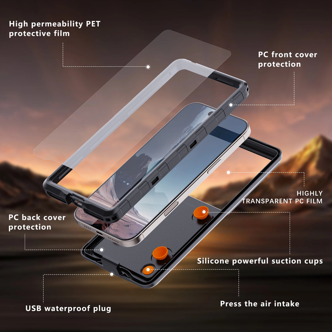 Universal Waterproof Phone Case with IP68 Protection – 6.9" – 1+1 FREE-White-State of Style