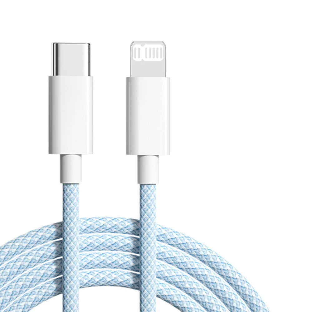 USB-C Lightning Charging Cable – 3A Fast Charge for iPhone & iPad – Buy 1 Get 1 Free-Blue-2m-State of Style