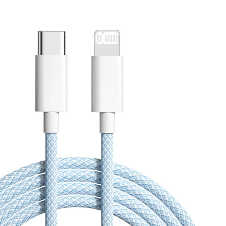 USB-C Lightning Charging Cable – 3A Fast Charge for iPhone & iPad – Buy 1 Get 1 Free-Blue-2m-State of Style