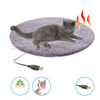 USB-Heated Cat Bed – WarmNest-Grey-State of Style