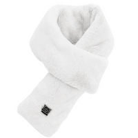 USB Heated Faux Fur Scarf - ThermaFur-White-State of Style