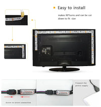 USB LED STRIP WITH COLOUR CHANGING - RGB LIGHT FOR ROOM DECORATION & TV BACKLIGHTING-3-button controller-1m-State of Style