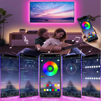 USB LED STRIP WITH COLOUR CHANGING - RGB LIGHT FOR ROOM DECORATION & TV BACKLIGHTING-3-button controller-1m-State of Style