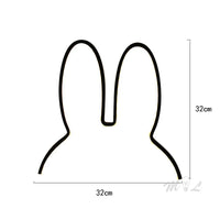 USB Rechargeable Bunny Night Light with Ambient Lighting - BunnyLight-Black-State of Style