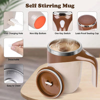 USB Rechargeable Magnetic Stirring Mug - MagStir-State of Style