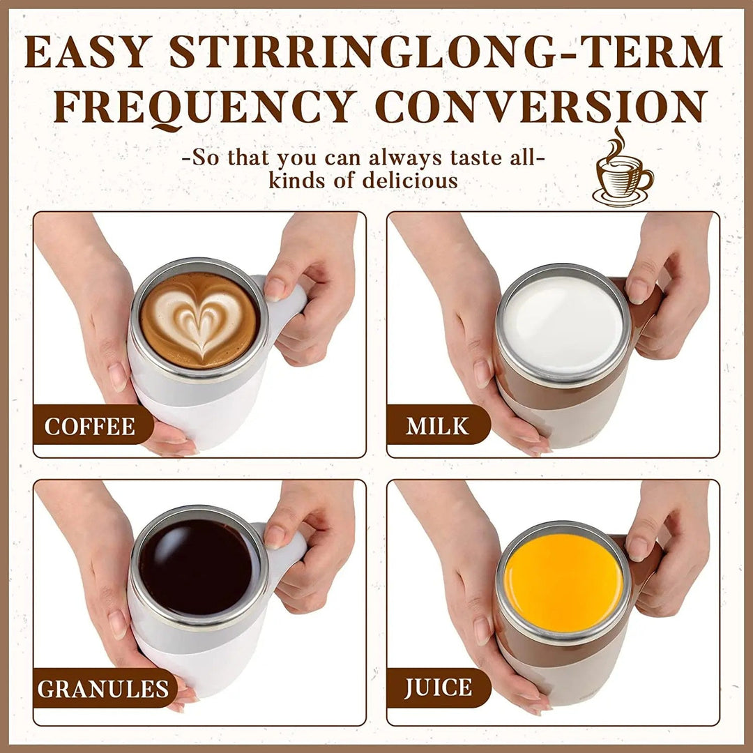 USB Rechargeable Magnetic Stirring Mug - MagStir-State of Style