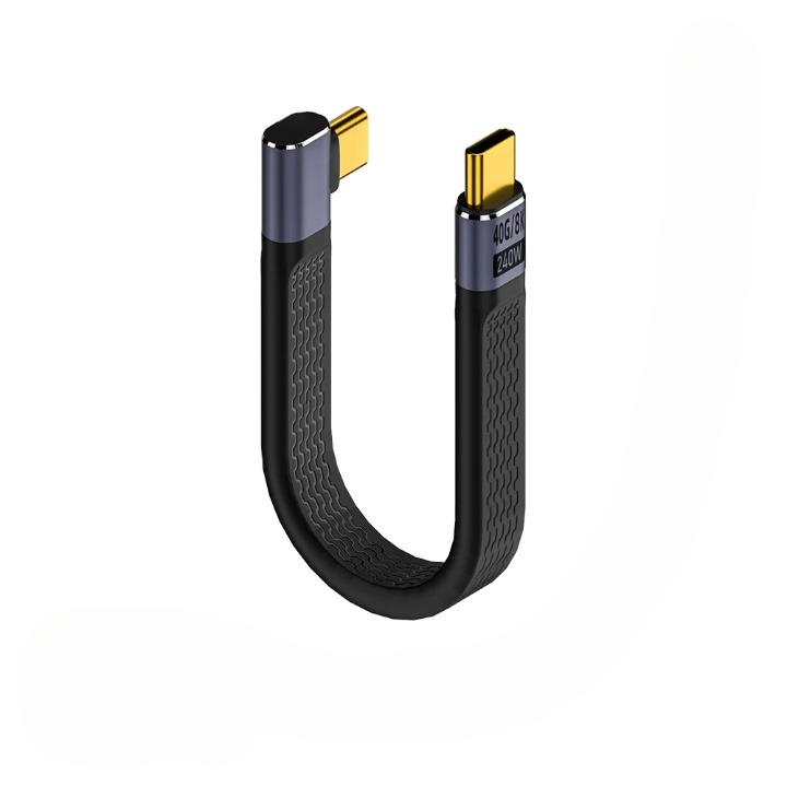 USB4 Elbow Connector Cable – 40Gbps, 240W PD & 8K Video Output (Buy 1, Take 1 FREE)-240W 40Gbps FPC L1-State of Style