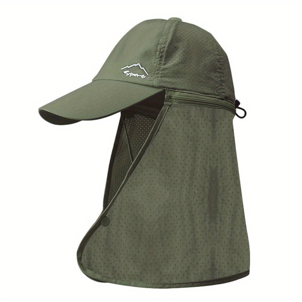 UV protection trucker hat with neck protection for outdoor adventures - SchattenPro-Olive green-State of Style