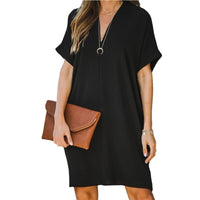V-Neck Dress | Elegant & Comfortable for Women-White-S-State of Style