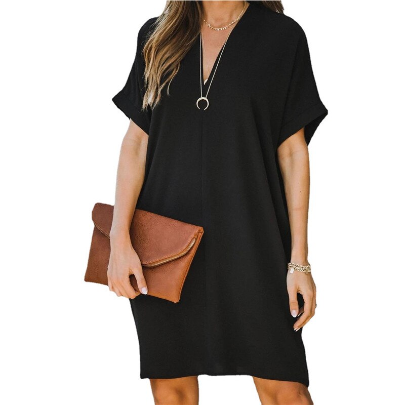 V-Neck Dress | Elegant & Comfortable for Women-White-S-State of Style