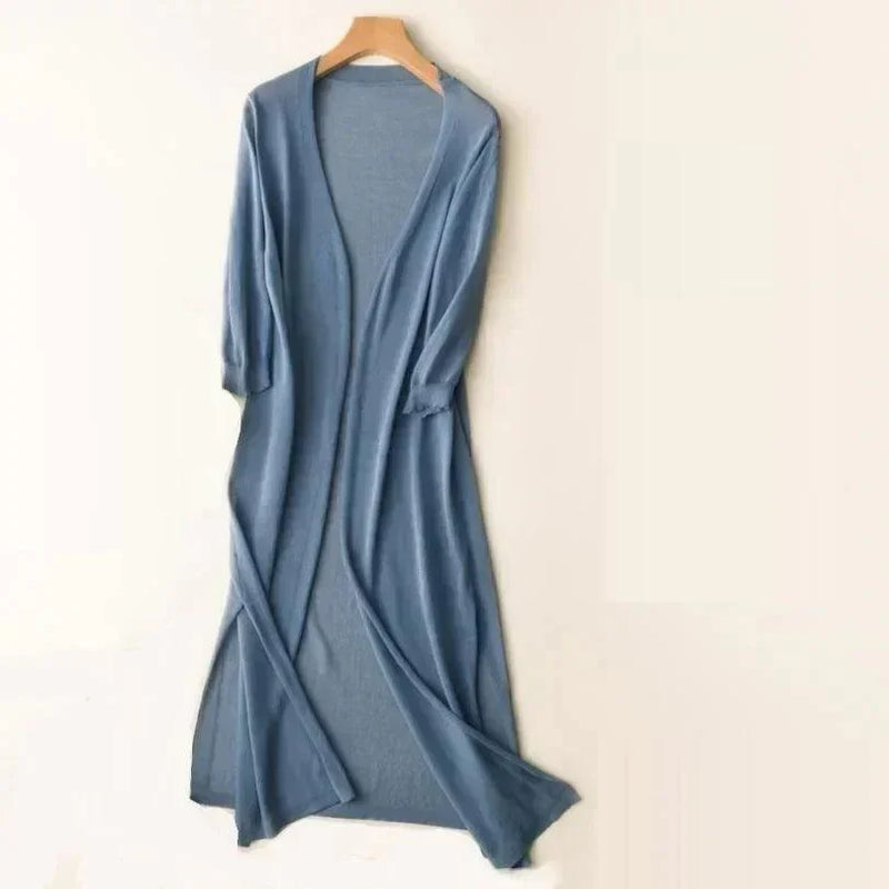Ladies' long waistcoat, lightweight and versatile – Fernanda