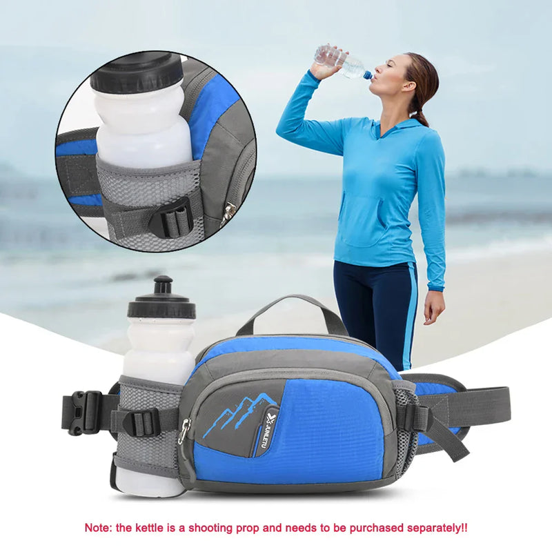 Vega Sports Waist Bag with Bottle Holder-Orange-State of Style