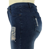 Velvet Plus-Size Stretch Flared Jeans-Light Blue-2XL-State of Style