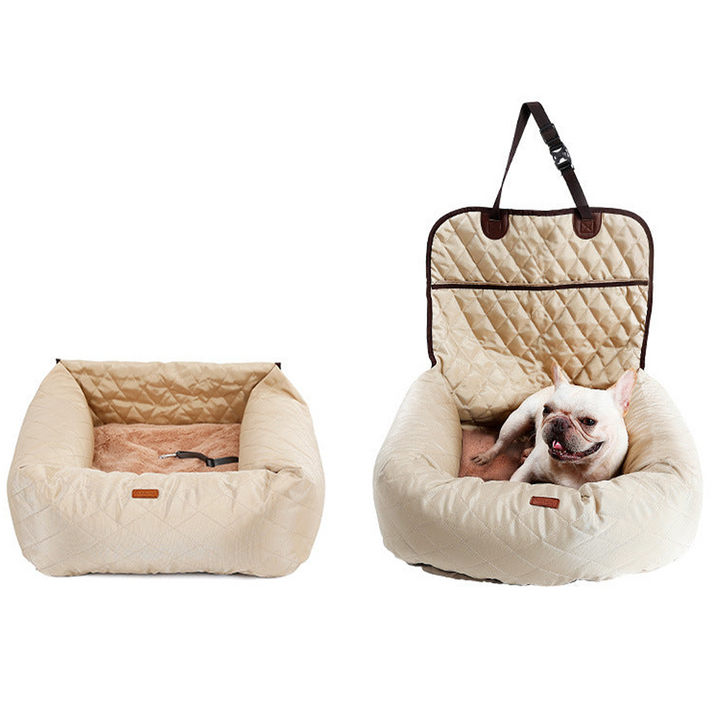 Versatile Dog Car Seat - SafeRide-Beige-State of Style