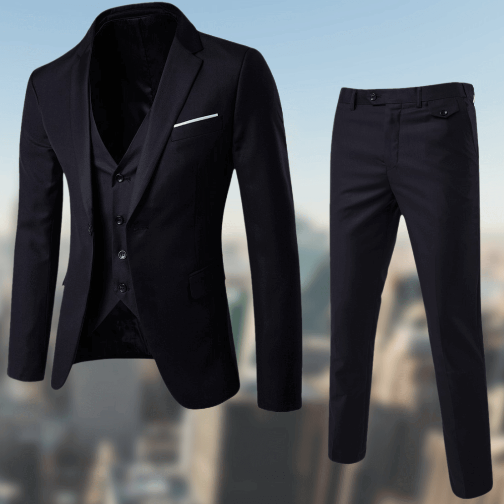Versatile Men's Suit for Every Occasion - Marcus-Black-XS-State of Style