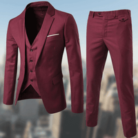 Versatile Men's Suit for Every Occasion - Marcus-Red-XS-State of Style
