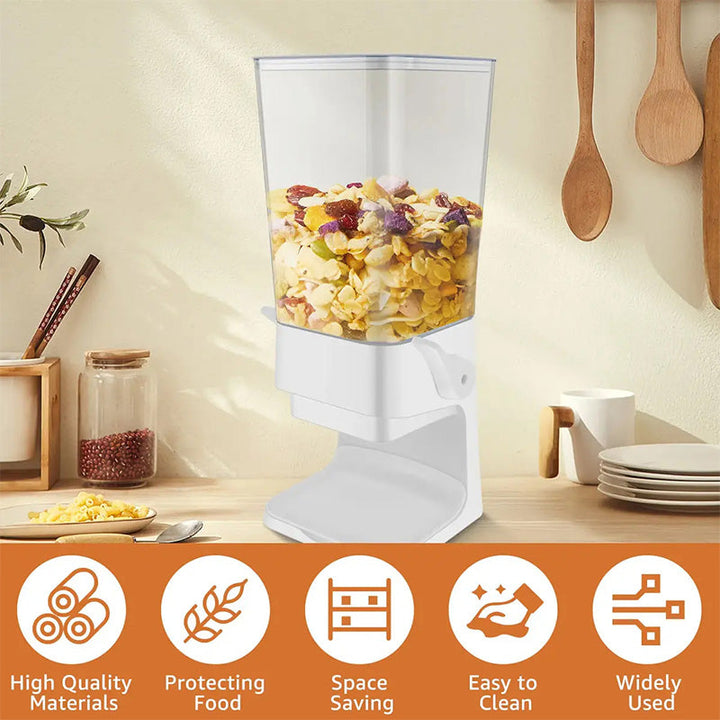 Vertical Grain Dispenser - CerealKeeper-Black-State of Style
