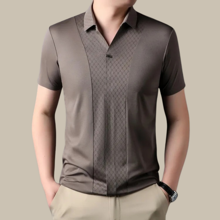 Vexon - Classic Polo Tee | Short-Sleeve Casual Polo Shirt-Khaki-M-State of Style