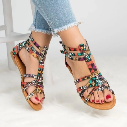 Vibrant Sandals | Colourful & Stylish Women's Footwear-Multicolour-3.0-State of Style