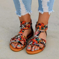 Vibrant Sandals | Colourful & Stylish Women's Footwear-Multicolour-3.0-State of Style