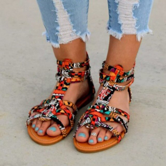Vibrant Sandals | Colourful & Stylish Women's Footwear-Multicolour-3.0-State of Style