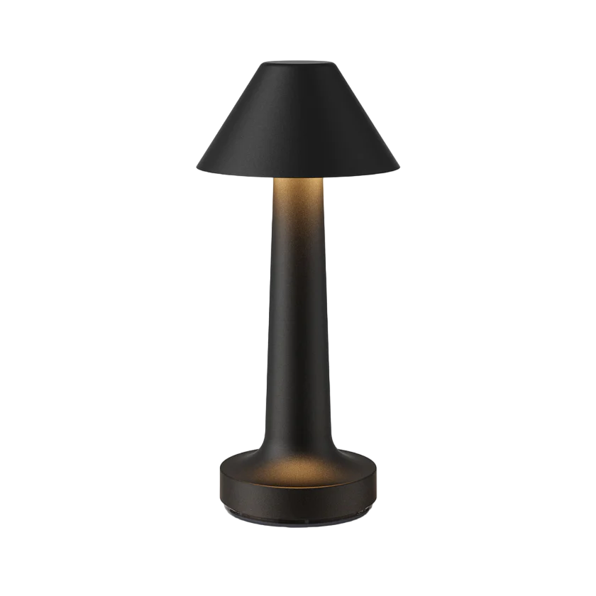 Victor Modern Dimmable Table Lamp-Black-Cone-State of Style