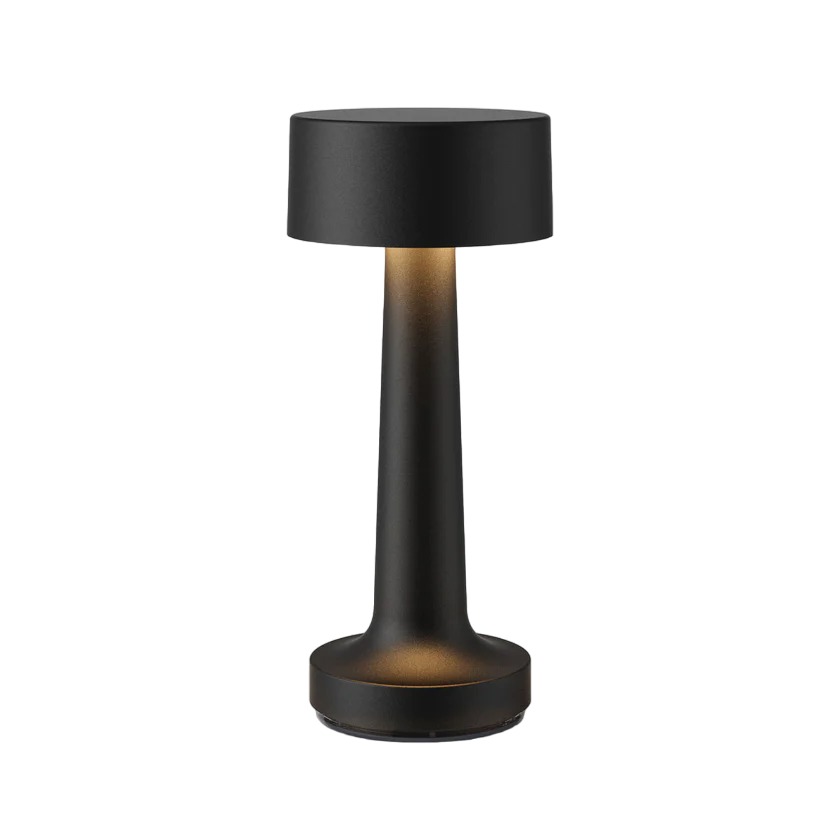 Victor Modern Dimmable Table Lamp-Black-Cylinder-State of Style