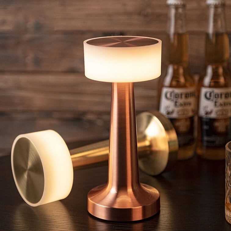Victor Modern Dimmable Table Lamp-Gold-Cylinder-State of Style