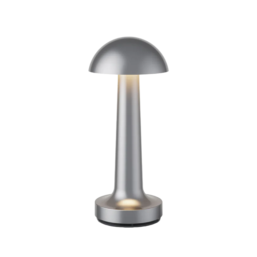 Victor Modern Dimmable Table Lamp-Silver-Round-State of Style
