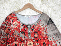 Vintage Aztec-Print Longsleeve - Autumn Pattern-S-State of Style