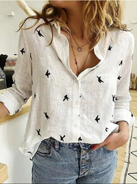 Vintage blouse made of linen mix – Clara-White-S-State of Style