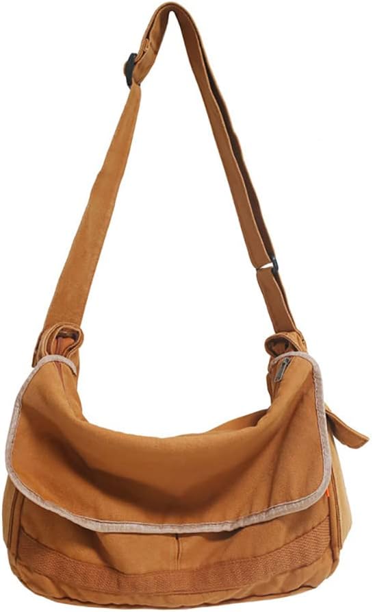Vintage Canvas Crossbody Shoulder Bag – Aelric