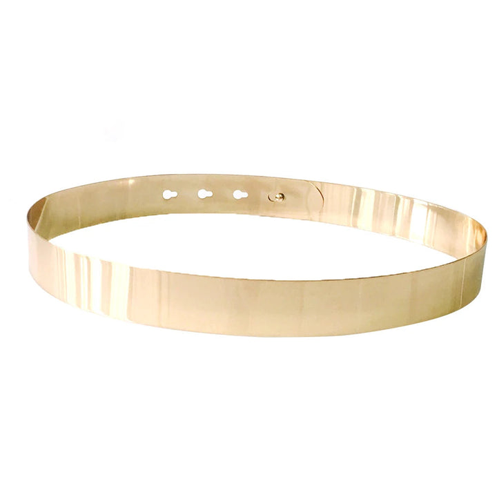 Vintage Chic Adjustable Metal Waist Belt – Gold & Silver-Gold-State of Style