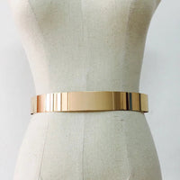 Vintage Chic Adjustable Metal Waist Belt – Gold & Silver-Silver-State of Style
