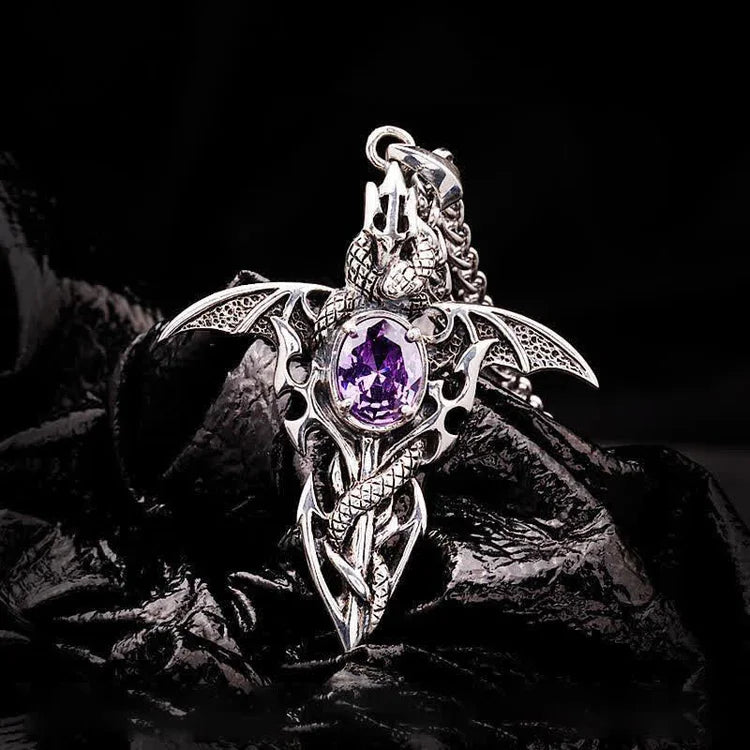 Vintage Demon Crystal Necklace-State of Style