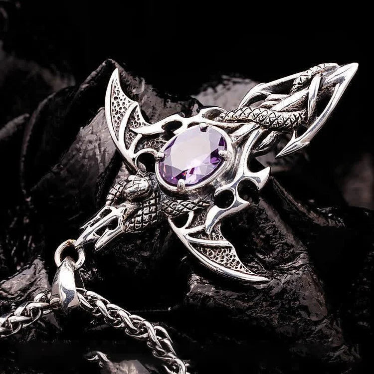 Vintage Demon Crystal Necklace-State of Style