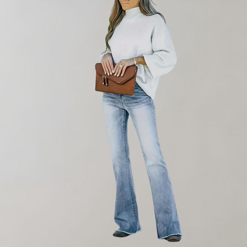 Vintage Flared Jeans - Mandy-Sky Blue-XS-State of Style