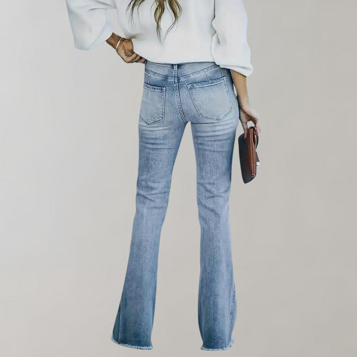 Vintage Flared Jeans - Mandy-Sky Blue-XS-State of Style
