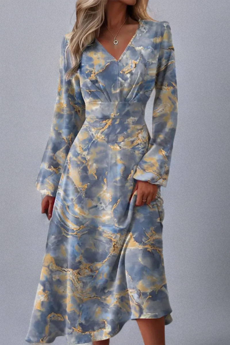 Vintage Grey Dress with Sweetheart Neckline - Clarisse-S-State of Style