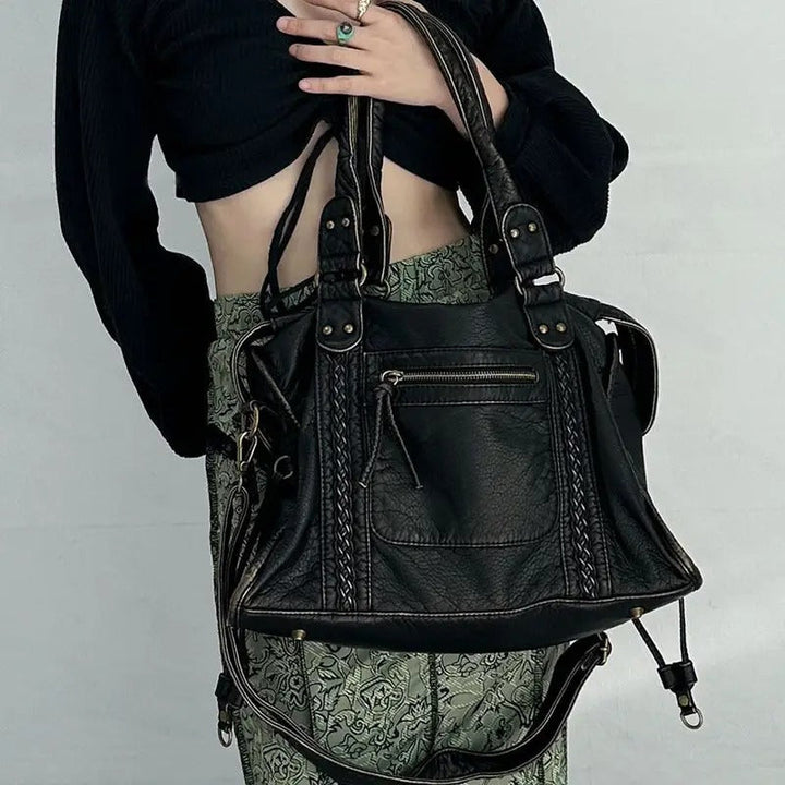 Vintage Leather Handbag - Marisol-State of Style