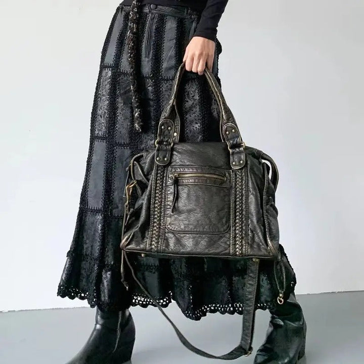 Vintage Leather Handbag - Marisol-State of Style