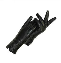 Vintage Leather Ladies Gloves - RetroGrove-Wool-S-State of Style