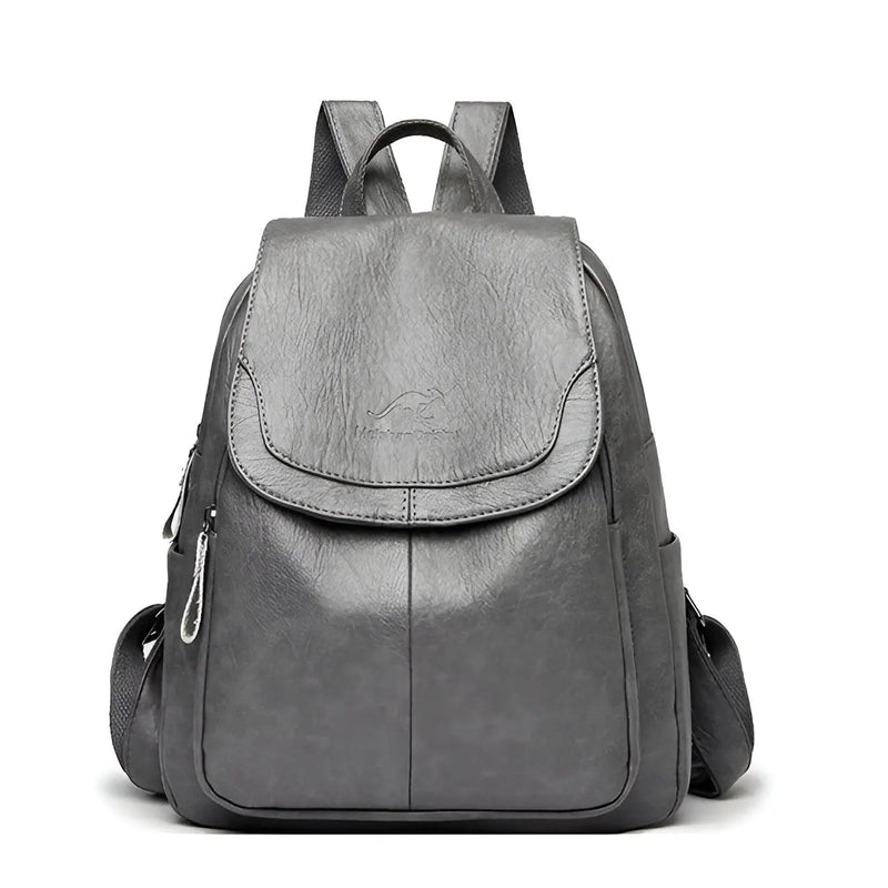 Vintage Leather Women's Backpack - Isabella-Grey-State of Style